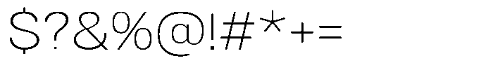 Dnv Rounded Extra Light Semi Expanded Font OTHER CHARS
