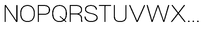 Dnv Rounded Extra Light Semi Expanded Font UPPERCASE