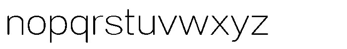 Dnv Rounded Extra Light Semi Expanded Font LOWERCASE