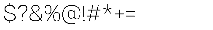 Dnv Rounded Extra Light Font OTHER CHARS