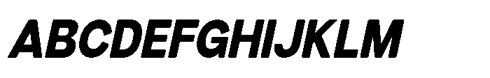 Dnv Rounded Extra Semi Condenced Italic Font UPPERCASE