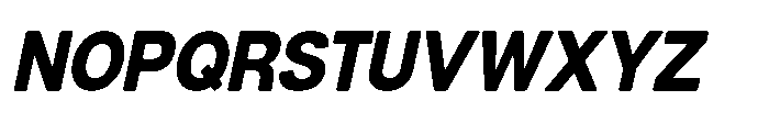 Dnv Rounded Extra Semi Condenced Italic Font UPPERCASE