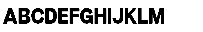 Dnv Rounded Extra Semi Condenced Font UPPERCASE