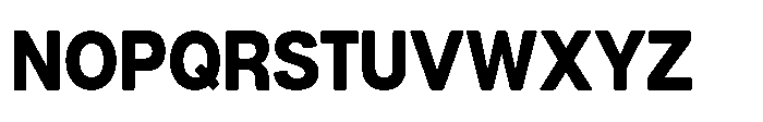 Dnv Rounded Extra Semi Condenced Font UPPERCASE