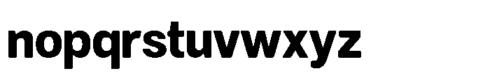 Dnv Rounded Extra Semi Condenced Font LOWERCASE