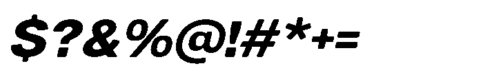 Dnv Rounded Extra Semi Expanded Italic Font OTHER CHARS