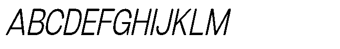 Dnv Rounded Light Condensed Italic Font UPPERCASE