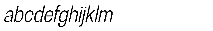 Dnv Rounded Light Condensed Italic FONT