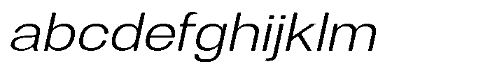 Dnv Rounded Light Expanded Italic FONT