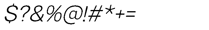 Dnv Rounded Light Italic Font OTHER CHARS