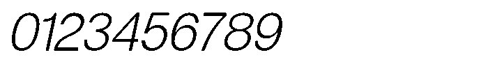 Dnv Rounded Light Semi Condenced Italic Font OTHER CHARS