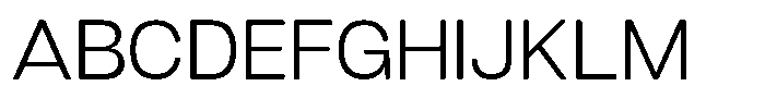 Dnv Rounded Light Semi Expanded Font UPPERCASE
