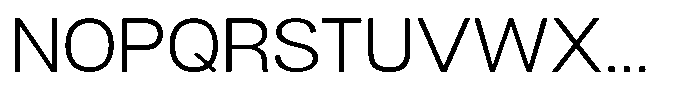 Dnv Rounded Light Semi Expanded Font UPPERCASE