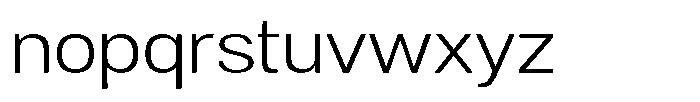 Dnv Rounded Light Semi Expanded Font LOWERCASE