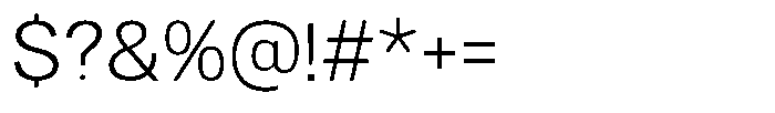 Dnv Rounded Light Font OTHER CHARS