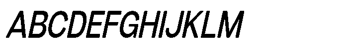 Dnv Rounded Medium Condensed Italic Font UPPERCASE