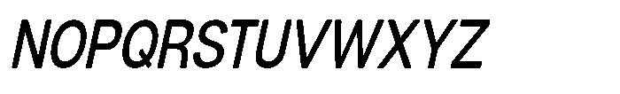 Dnv Rounded Medium Condensed Italic Font UPPERCASE
