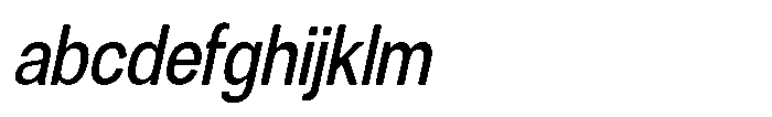 Dnv Rounded Medium Condensed Italic FONT