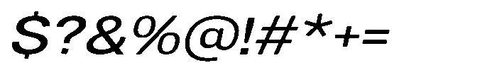 Dnv Rounded Medium Expanded Italic Font OTHER CHARS