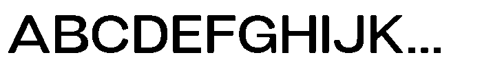 Dnv Rounded Medium Expanded Font UPPERCASE