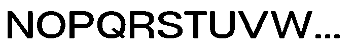 Dnv Rounded Medium Expanded Font UPPERCASE