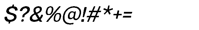 Dnv Rounded Medium Italic Font OTHER CHARS