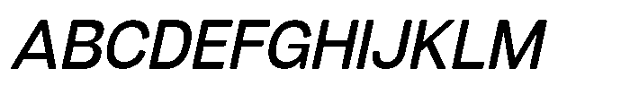 Dnv Rounded Medium Italic Font UPPERCASE