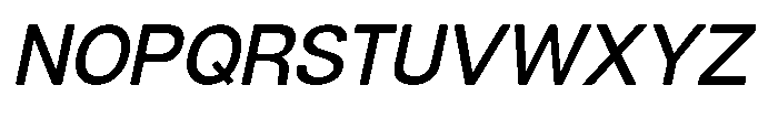 Dnv Rounded Medium Italic Font UPPERCASE