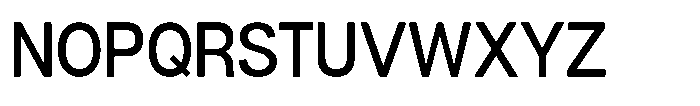 Dnv Rounded Medium Semi Condenced Font UPPERCASE