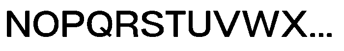 Dnv Rounded Medium Semi Expanded Font UPPERCASE