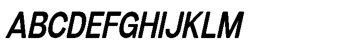 Dnv Rounded Semi Bold Condensed Italic Font UPPERCASE