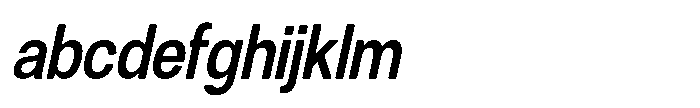 Dnv Rounded Semi Bold Condensed Italic FONT