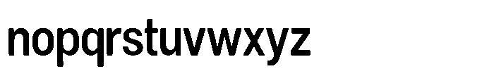 Dnv Rounded Semi Bold Condensed Font LOWERCASE