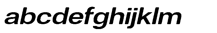Dnv Rounded Semi Bold Expanded Italic FONT