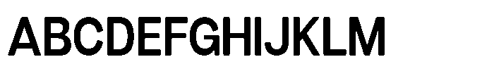 Dnv Rounded Semi Bold Semi Condenced Font UPPERCASE