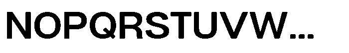 Dnv Rounded Semi Bold Semi Expanded Font UPPERCASE