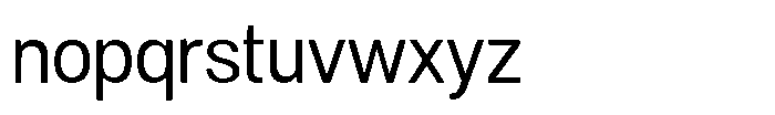 Dnv Rounded Semi Condenced Font LOWERCASE