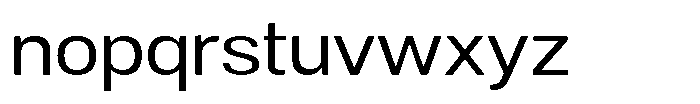 Dnv Rounded Semi Expanded Font LOWERCASE