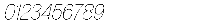 Dnv Rounded Thin Condensed Italic Font OTHER CHARS