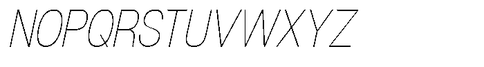 Dnv Rounded Thin Condensed Italic Font UPPERCASE