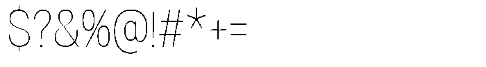 Dnv Rounded Thin Condensed Font OTHER CHARS