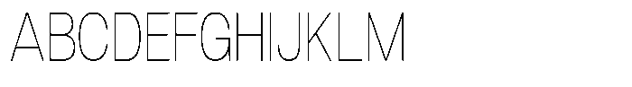 Dnv Rounded Thin Condensed Font UPPERCASE