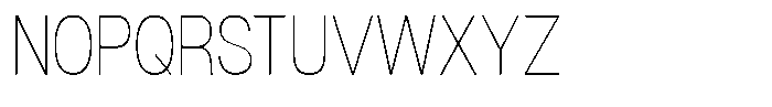 Dnv Rounded Thin Condensed Font UPPERCASE