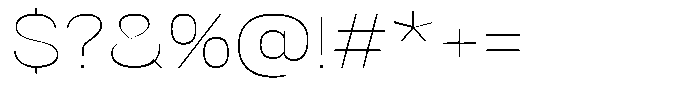 Dnv Rounded Thin Expanded Font OTHER CHARS
