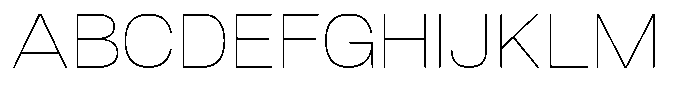 Dnv Rounded Thin Expanded Font UPPERCASE