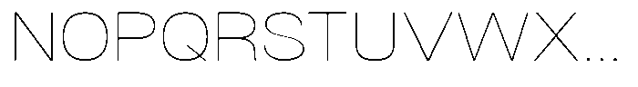 Dnv Rounded Thin Expanded Font UPPERCASE