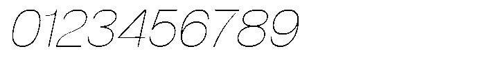 Dnv Rounded Thin Italic Font OTHER CHARS