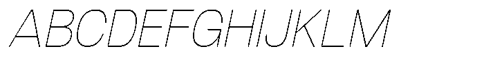 Dnv Rounded Thin Italic Font UPPERCASE
