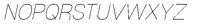 Dnv Rounded Thin Italic Font UPPERCASE