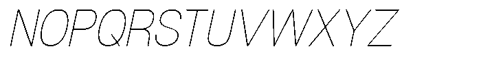 Dnv Rounded Thin Semi Condenced Italic Font UPPERCASE